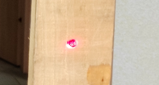 Weryfikacja pokrycia torów wiązki podczerwieni i wiązki testowej